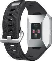 Watchbands-shop.nl Luxe Siliconen Bandje voor FitBit Ionic zwart