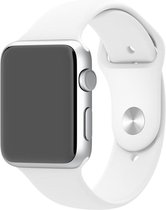 watchbands-shop.nl bandje - bandje geschikt voor Apple Watch Series 1/2/3 (42mm) - Wit - S/M