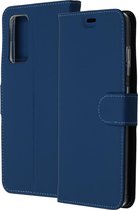 Accezz Wallet Softcase Booktype Samsung Galaxy S20 FE hoesje - Donkerblauw