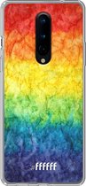 OnePlus 8 Hoesje Transparant TPU Case - Rainbow Veins #ffffff