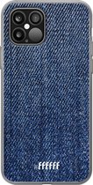 6F hoesje - geschikt voor iPhone 12 - Transparant TPU Case - Denim #ffffff