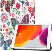 Apple iPad 10.2 2019 Ultraslanke Hoesje Tri-Fold Cover Case - Butterfly