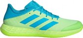 adidas Adizero FastCourt - lichtblauw/groen - maat 38 2/3