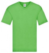 Fruit Of The Loom Heren Originele V-hals T-shirt (Groen)