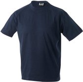 James and Nicholson - Unisex Medium T-Shirt met Ronde Hals (Navy)