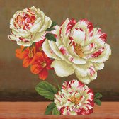 Diamond Painting Volwassenen - Ronde Steentjes - Volledig Pakket - Hobby - Diamond Dotz® - DD16.011 - Bloemen - Camellia en lelie boeket 45 x 45cm