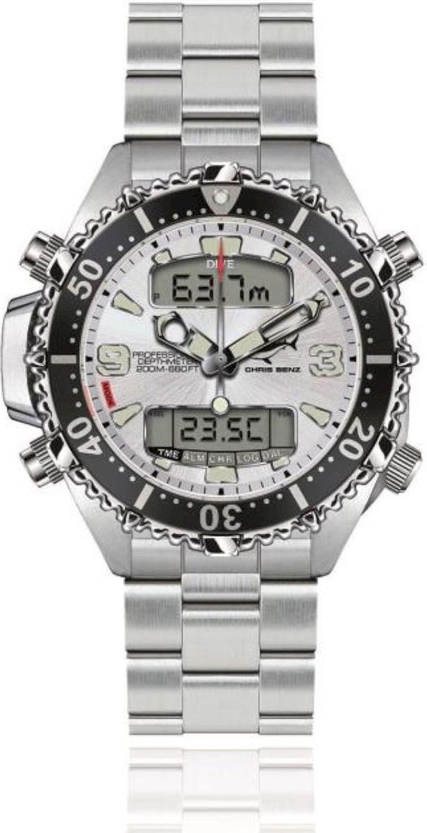 Chris Benz Dames, Heren, Unisex watch CB-D200X-SI-MB