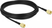 DeLOCK 90474 coax-kabel LMR100 5 meter RP-SMA Zwart