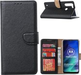 Xssive Hoesje voor Motorola Moto One Fusion - Book Case - Zwart