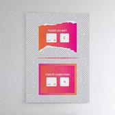 Create - Walljar - Wanddecoratie - Poster ingelijst