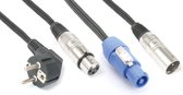 Combikabel – PD Connex AAP20 combikabel voor o.a. actieve speakers, 20 meter. Twee kabels in één!