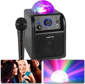 Karaoke set - Vonyx SBS50B - Zwarte karaokeset met Bluetooth, echo en microfoon