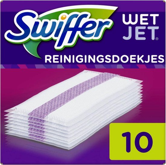 Bol Com Swiffer Wetjet Dweilsysteem Reinigingsdoekjes Voordeelverpakking 8 X 10 Navullingen