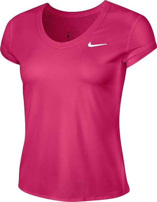 Nike Court Dri-Fit Tennis Shirt - XS | bol.com