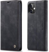 CaseMe Book Case - iPhone 12 Mini Hoesje - Zwart