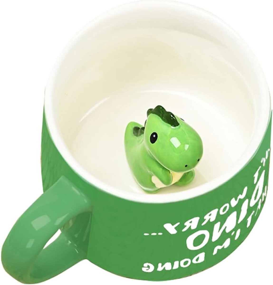 3D Dinosaur Kopje, Leuke Dinosaurus Mokken voor Koffie en Thee, Uniek Cadeau voor Kinderen en Vrienden, 310-400ml, Keramisch Dierenthema, Originele Dinosaurus Gifts