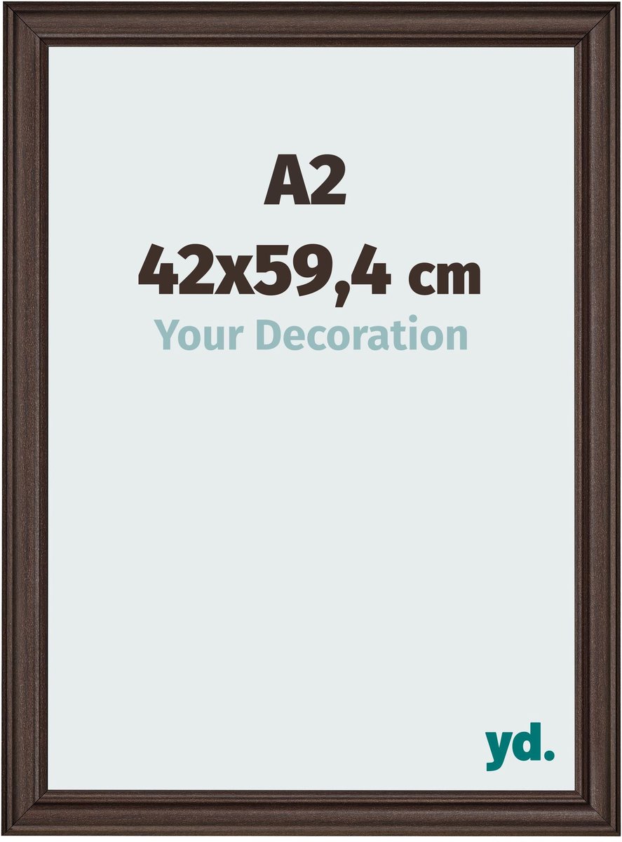 yd. Your Decoration - Fotolijst A2 42x59,4 cm - MDF - Eiken Donker - Lazio