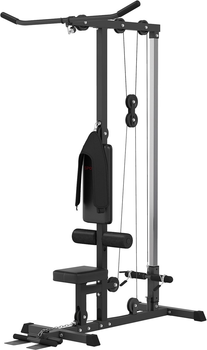 Fitnessbank, borsttrekmachine, lattrekmachine, training voor het bovenlichaam, fitness voor thuis, sportschool | Borsttrekken, LAT pull-down machine, bovenlichaam, training thuis, fitness gym thuis