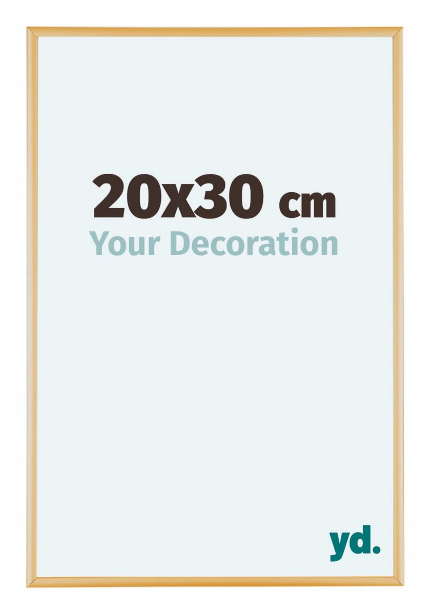 yd. Your Decoration - Fotolijst 20x30 cm - Aluminium - Goud Vintage - Kent