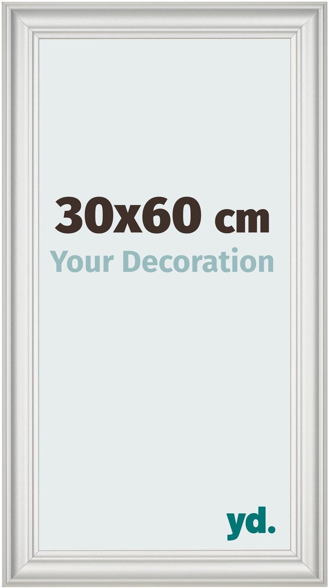 yd. Your Decoration - Fotolijst 30x60 cm - MDF - Wit Geveegd - Lazio