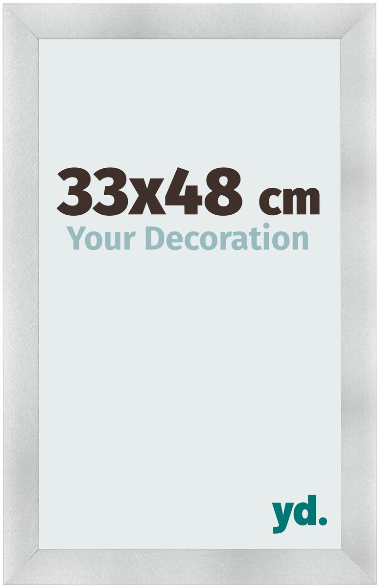 yd. Your Decoration - Fotolijst 33x48 cm - MDF - Aluminium Geborsteld - Pisa
