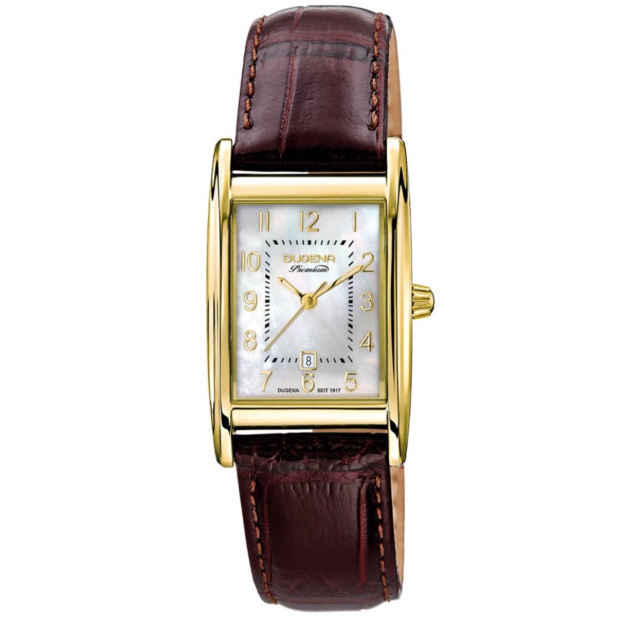 Dugena Premium - 7000121 - Polshorloge - Dames - Kwarts - Quadra Artdéco
