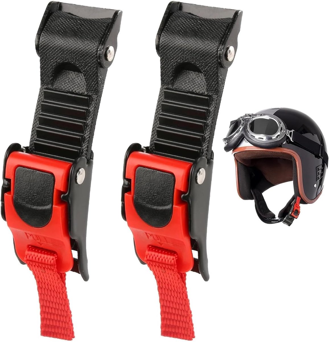 2 stuks gespclip voor helm, snel losgekoppelde gespen voor motorhelm, kinbandclips voor motorrijders en fietsers, compatibel met alle helmen, eenvoudige installatie, veiligheid en stabiliteit