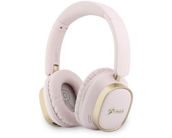 Guess Draadloze koptelefoon voor BT Headphones Enc Rectangle Metal Script - Roze