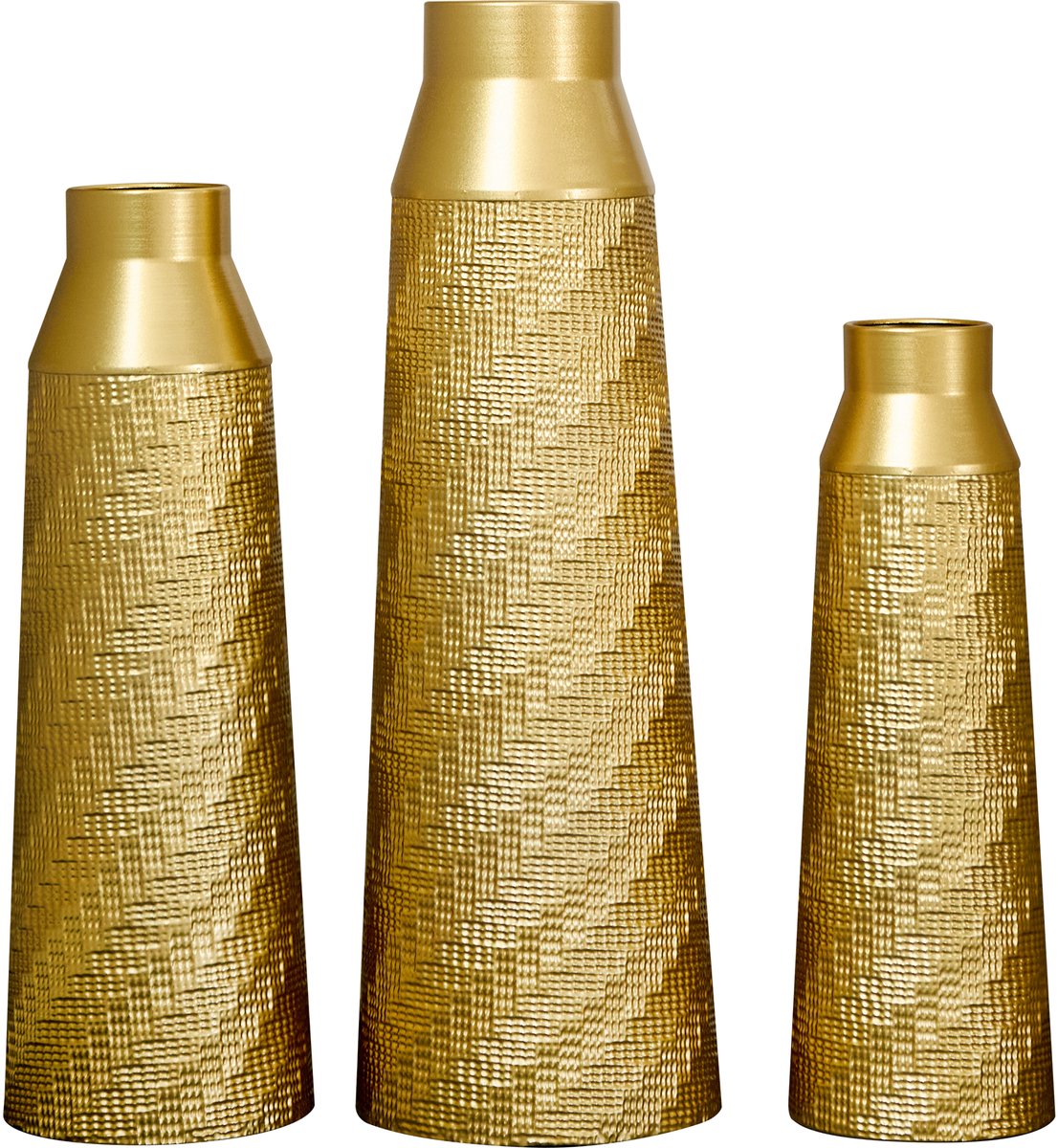MODFU-Vaas-3-Delige Set-Goud-Metaal-Textuur-Niet Waterdicht