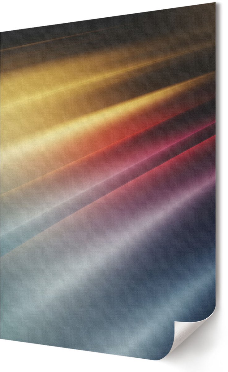 Coloray Polycanvas Poster - Stedelijke Elegantie, Fotografie - A2 - Bruin Illustratie - Rechthoek - Decoratieve poster - Woonkamer, Slaapkamer, Kantoor - Klassiek