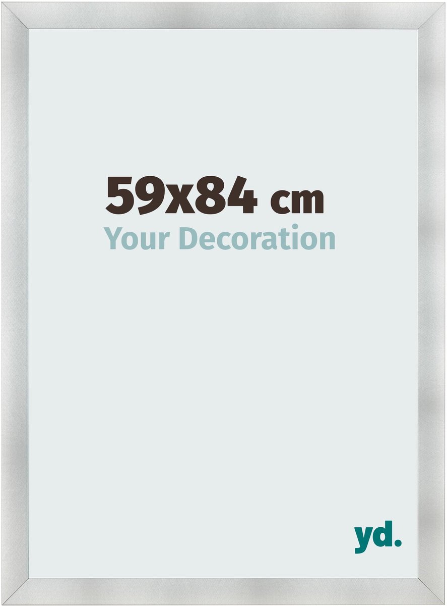 yd. Your Decoration - Fotolijst 59x84 cm - MDF - Aluminium Geborsteld - Pisa