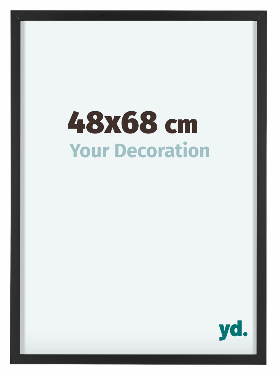 yd. Your Decoration - Fotolijst 48x68 cm - Aluminium - Zwart - Virginia