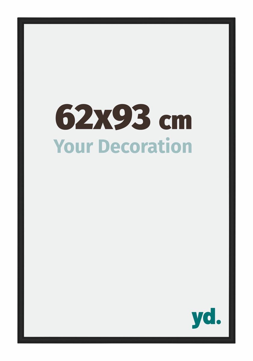 yd. Your Decoration - Fotolijst 62x93 cm - Aluminium - Zwart Hoogglans - Miami