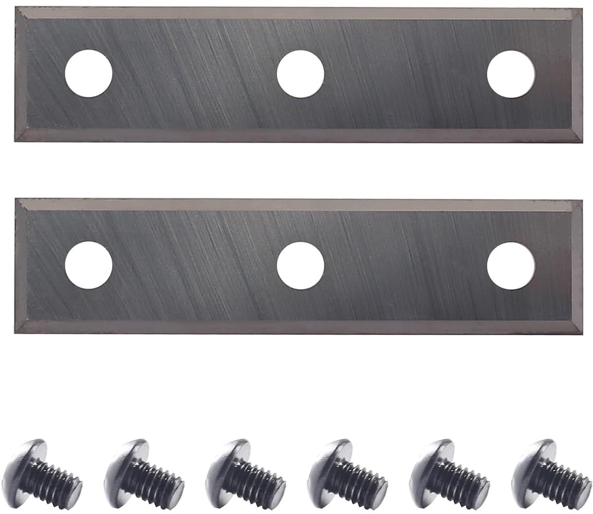 2 stuks, 50x12x1,5mm, 4-snijkanten draaimes met hardmetalen inzetstukken (als vervanging) voor wisselplaten boordfrees
