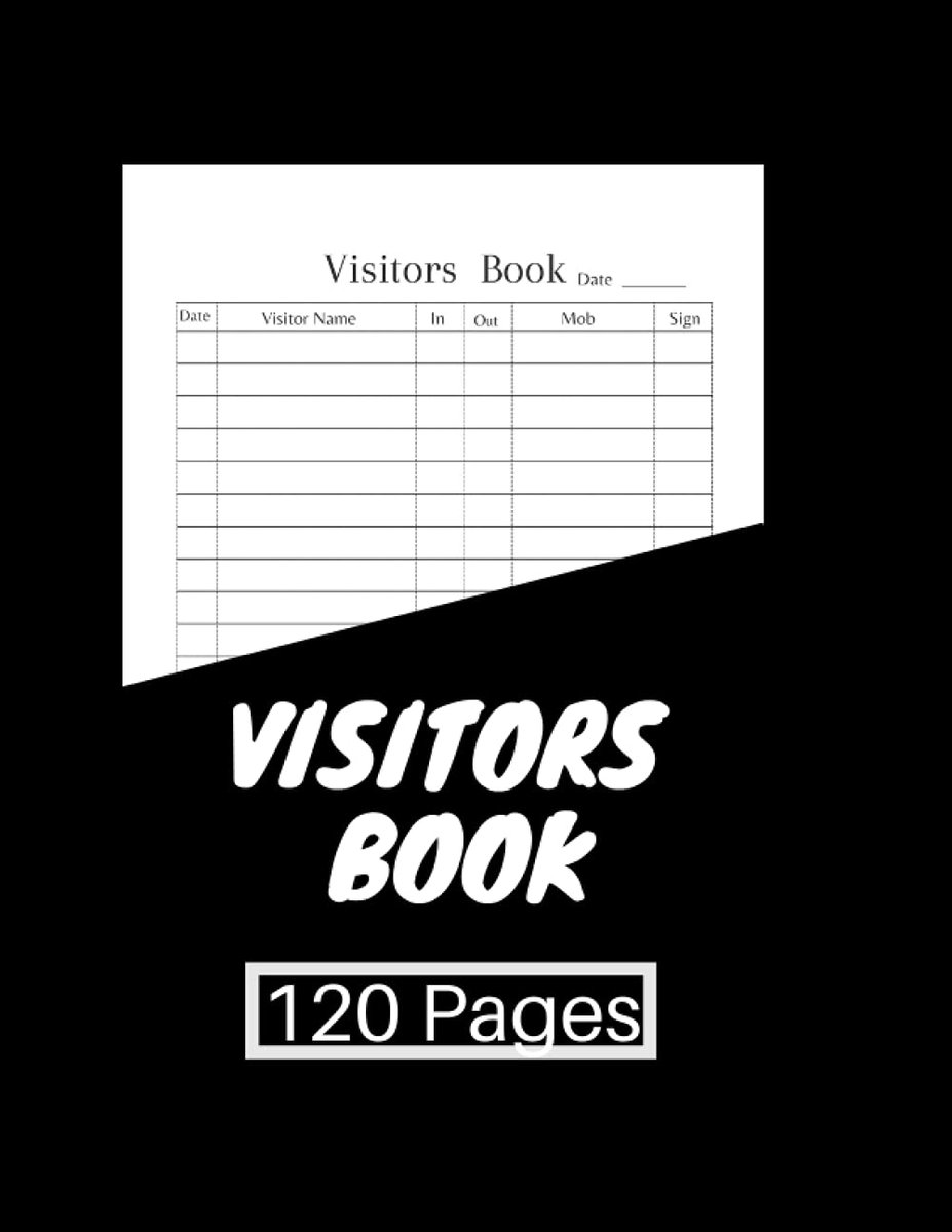 Visitor guest book for Office, Mall, Shop, Camping, Hotel, Church, Wedding, Restaurant & Welcome beach (120 Pages): ( - ShopVlot