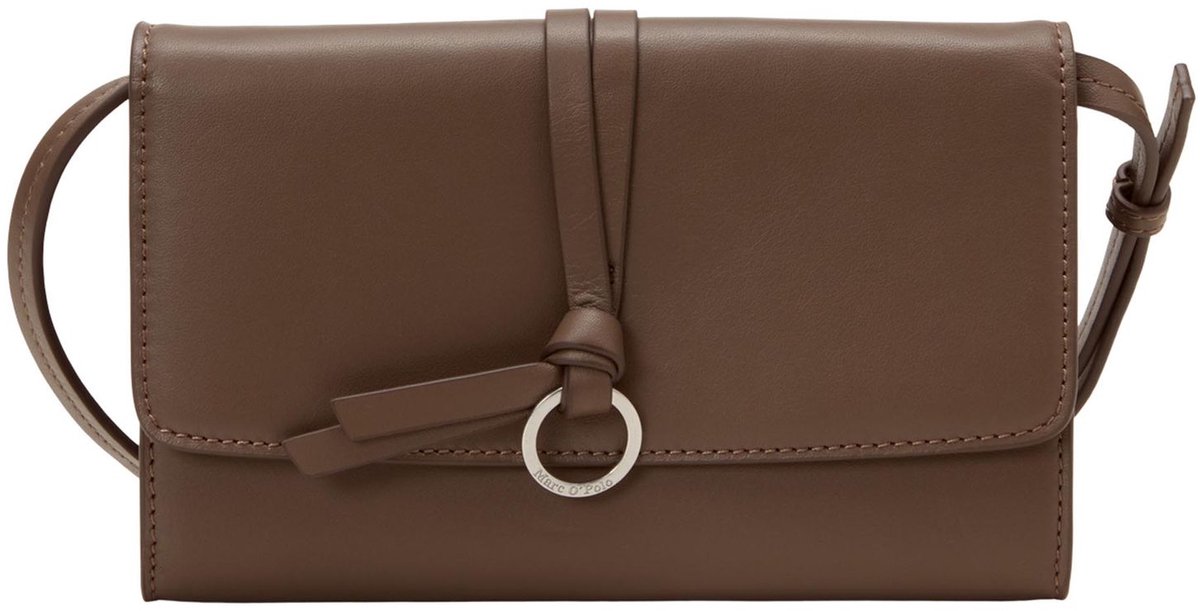 Marc O'Polo schoudertas clutch Lula 2 in 1 Crossbody Bag Faded Brown bruine