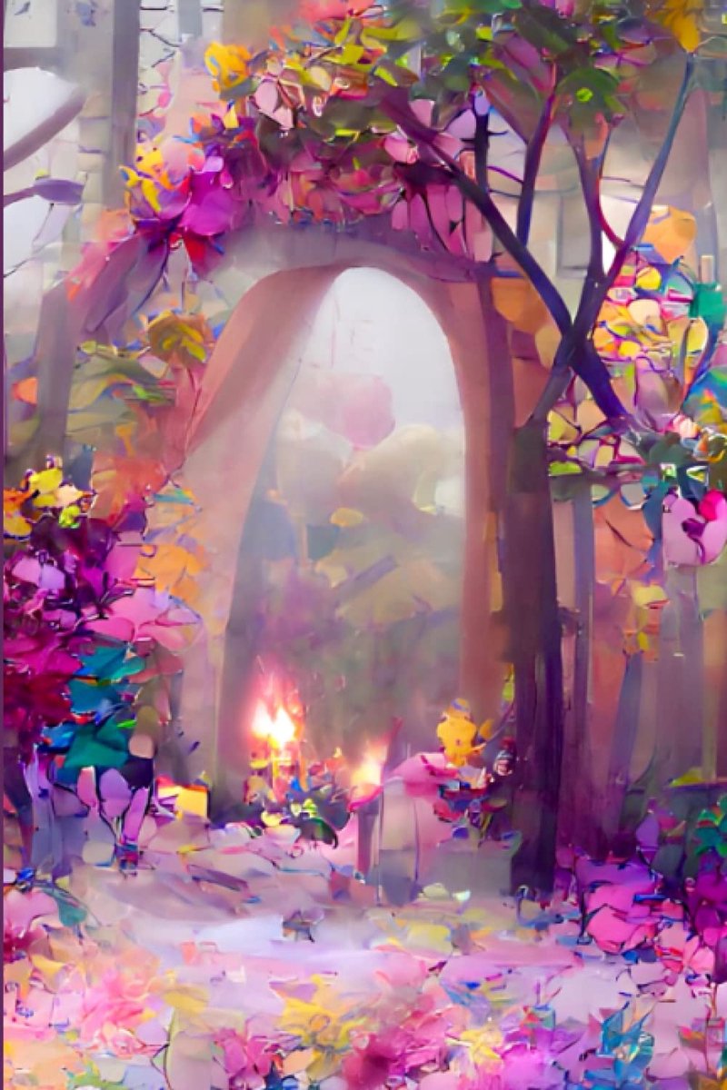 Journal/Notebook: Colorful Woodland Garden Arch notebook – 6”x9” with 120 lined pages - ShopVlot