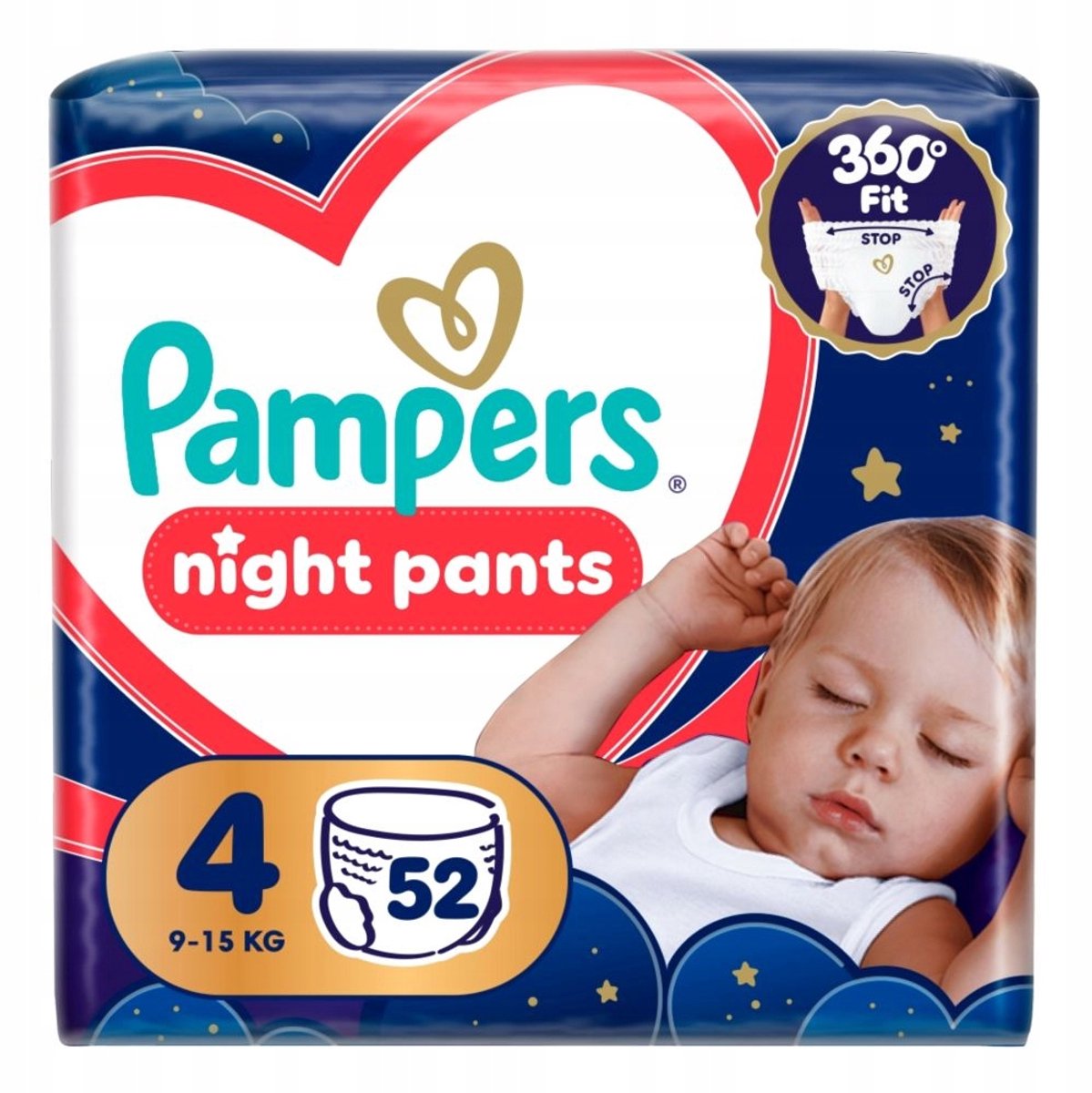 Pampers Night Broekje luiers maat 4 | 52 stuks