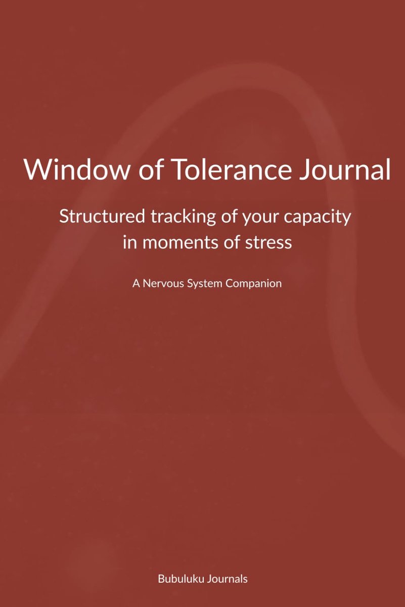 Window of Tolerance: Structured tracking of your capacity in moments of stress - ShopVlot
