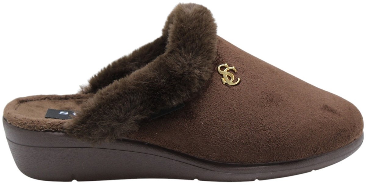 Scapa - Pantoffels - Bruin - Vrouwen - Maat 36 -