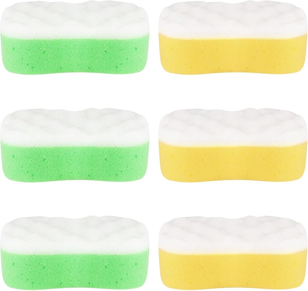 Douchespons - Geel - 14,5 x 8,5 x 5 cm - Ademend en Zacht - Voor Lichaamsverzorging