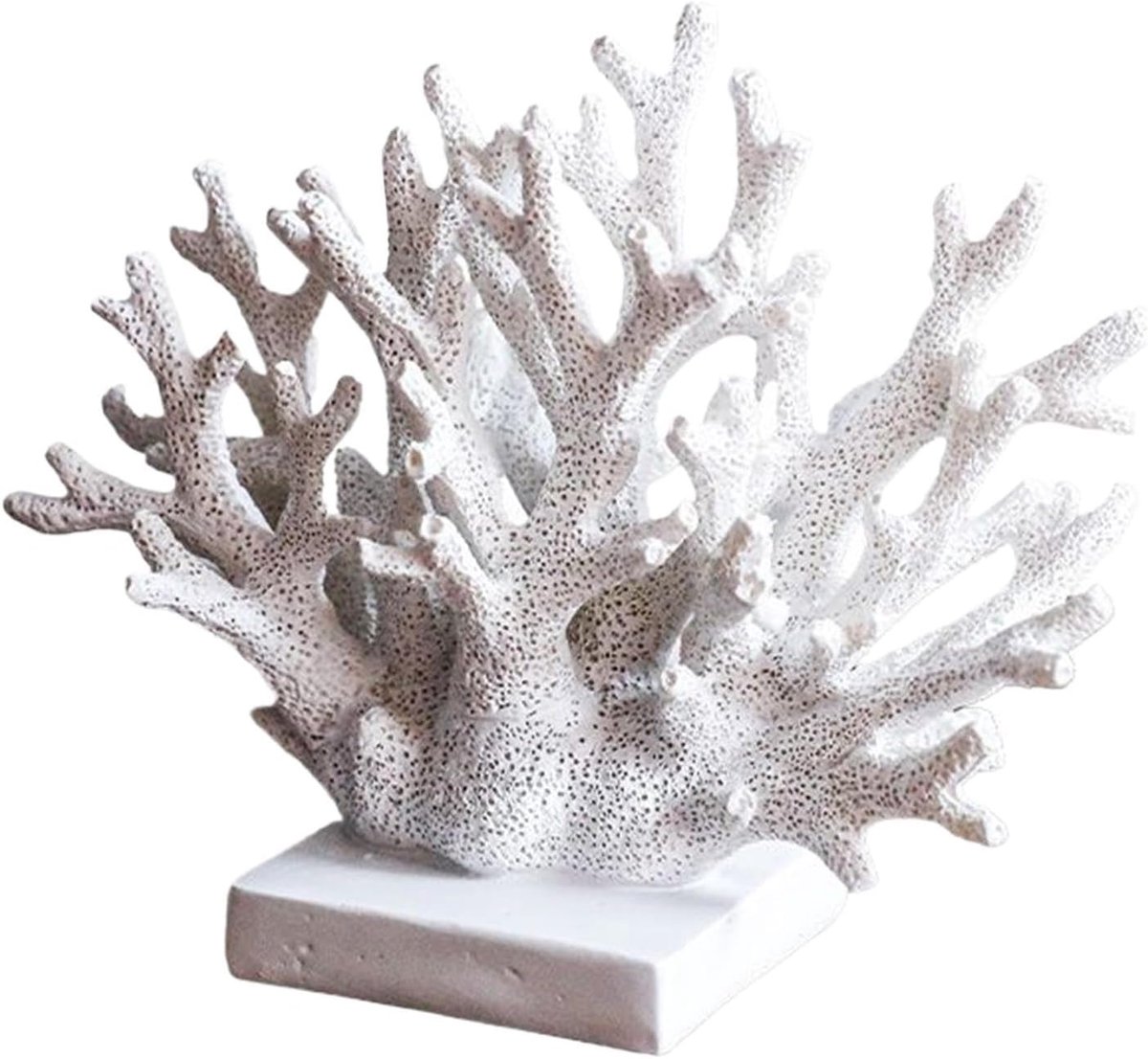 Koraal sculptuur van hars, realistisch kunstkoraal standbeeld decoratie - nautisch ornament voor woonkamer, entreehal, wijnkast, badkamer en binnenplaats