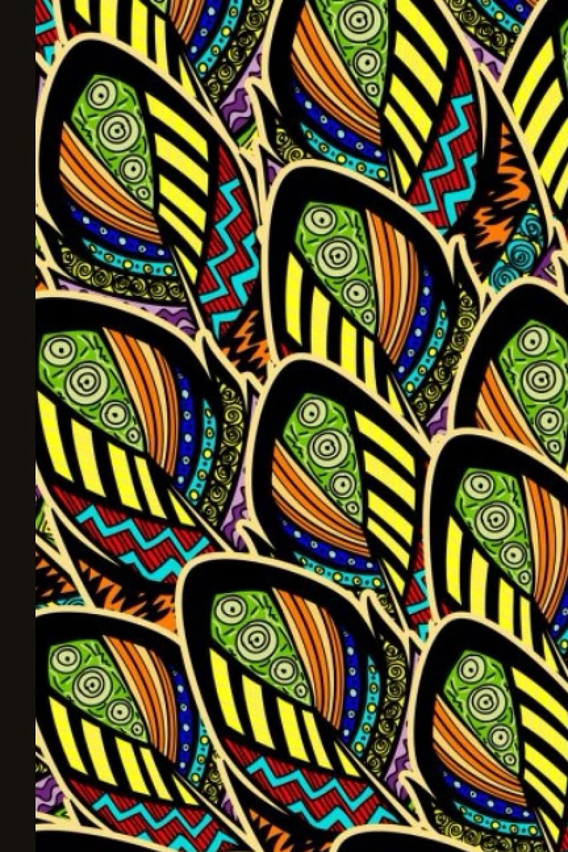 African Print Notebook: Bold Ankara Fabric Design Print Cover with Lined 120 Pages 9 x 6 inches - ShopVlot