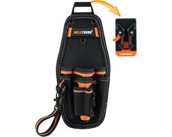 MELOTOUGH Small Tool Pouch with Quickc Release Belt Clip,Tool Belt Pouch Mini Work Organizer with Tape Thong Strap - ShopVlot