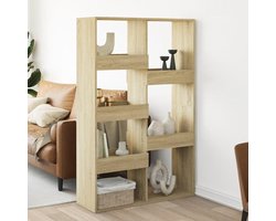 Tidyard Ruimteverdeler kamerverdeler kamerverdeler mobiele inkijkbescherming Spaanse muur ruimte afscheiding sonoma-eiken 100 x 33 x 155,5 cm houten materiaal