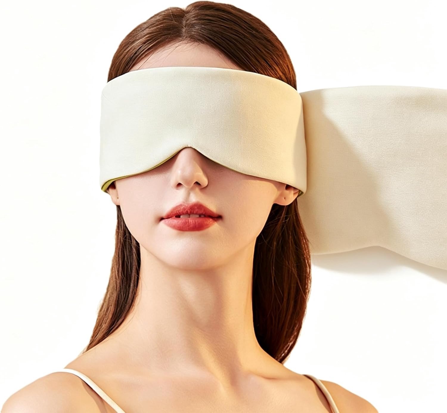 Handgemaakt Katoenen Slaapmasker voor Mannen en Vrouwen, Verstelbaar, Lichtdicht en Comfortabel voor een Ontspannen Nachtrust