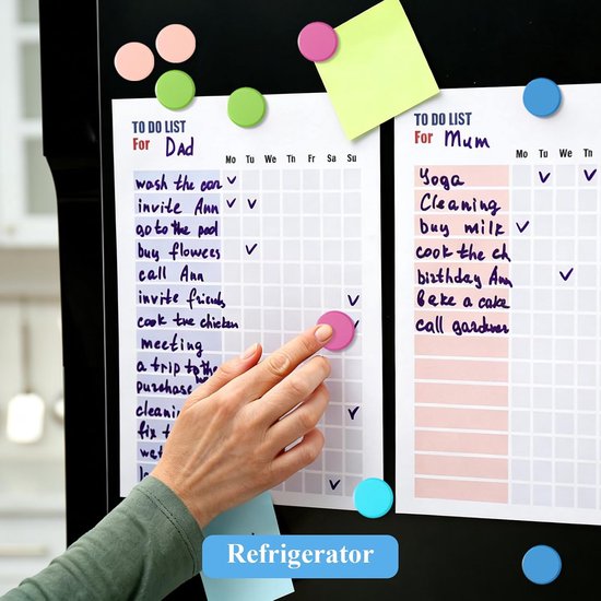 80 Stuks Koelkastmagneten, Kleine Sterke Magneten voor Koelkast, Whiteboard, Kluis, Kantoor, Klaslokaal & School, Decoratieve Ronde Schattige Mini Magneetjes voor Knutselen en Huis (5 Kleuren) — afbeelding 4