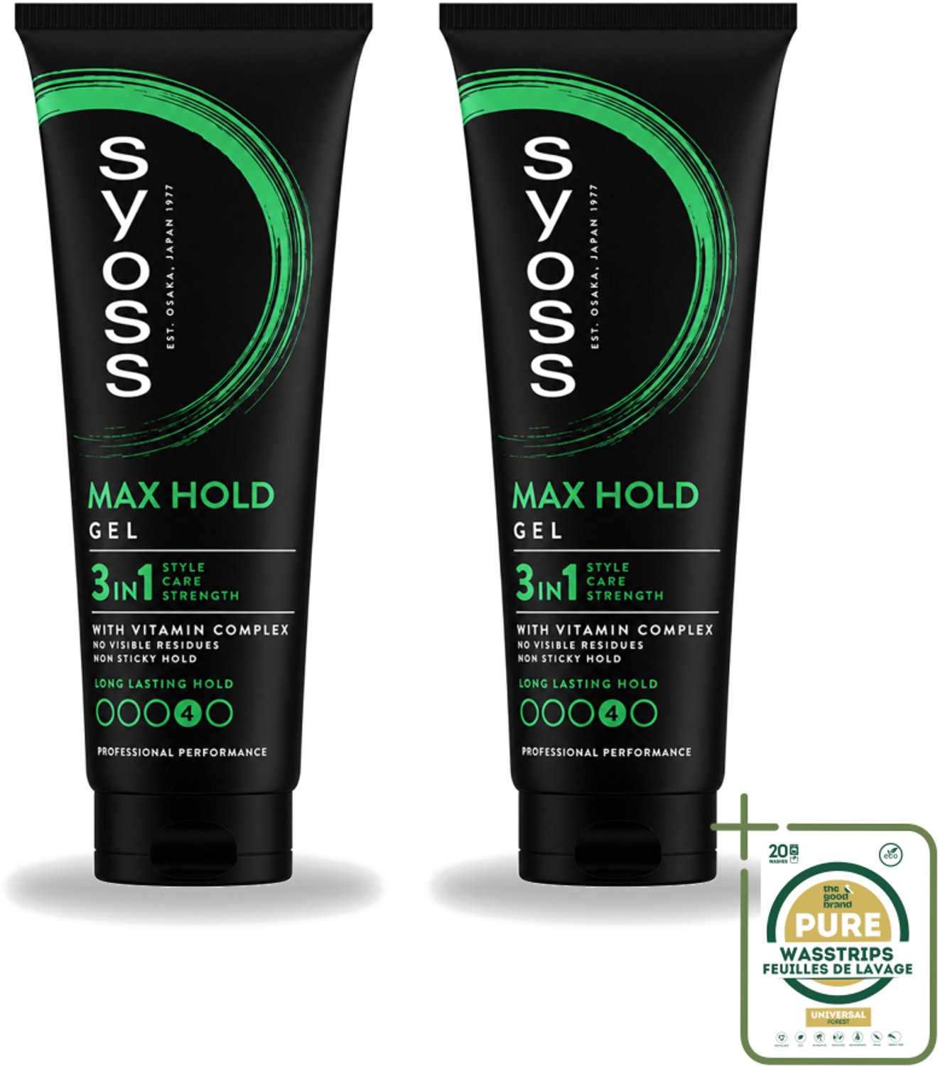 2 x Syoss - Max Hold - Haargel - Maximale Hold - 250 ml - Haargel - Max Hold - Styling - Haarverzorging - Haarherstel