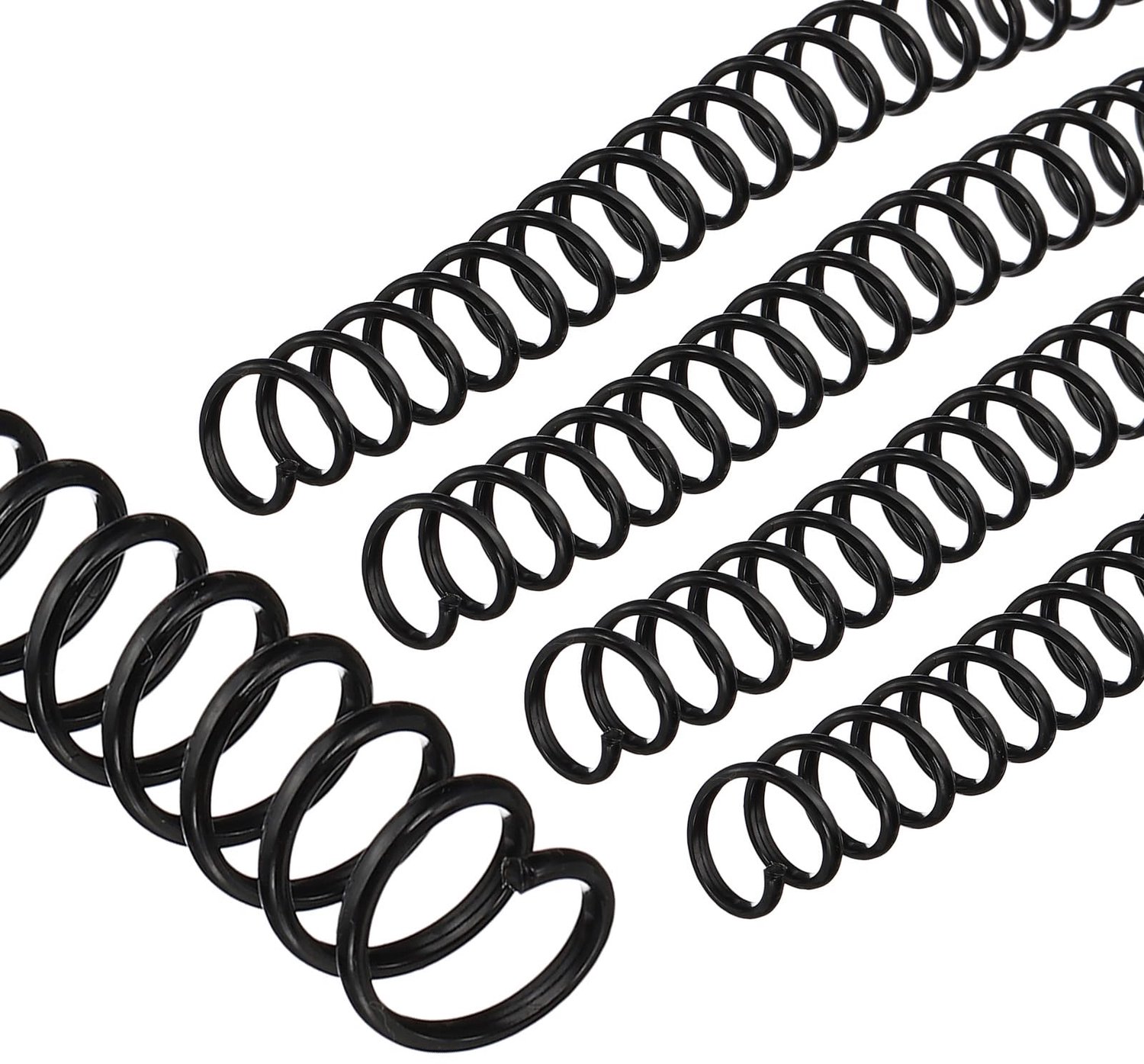 PATIKIL 13mm (1/2") Plastic Spiraalbindende Spoelen, 20 Stks Bindspiralen 105 Vel Capaciteit 4:1 Pitch Binding Spiralen voor het Binden van Papieren V