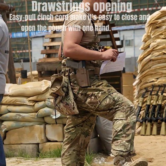 Molle Systeem Tactische Molle Dump Magazine Pouch Hunting Recovery Bag Drop Pouch Militaire Accessoires — afbeelding 2